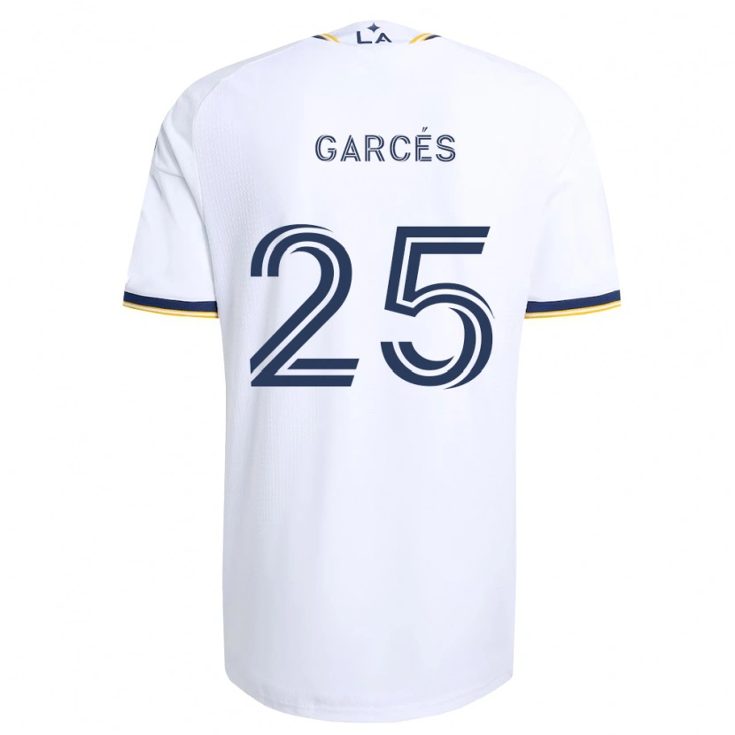 Danxen Kinderen Carlos Garcés #25 Blauw Geel En Wit Thuisshirt Thuistenue 2026/27 T-Shirt België