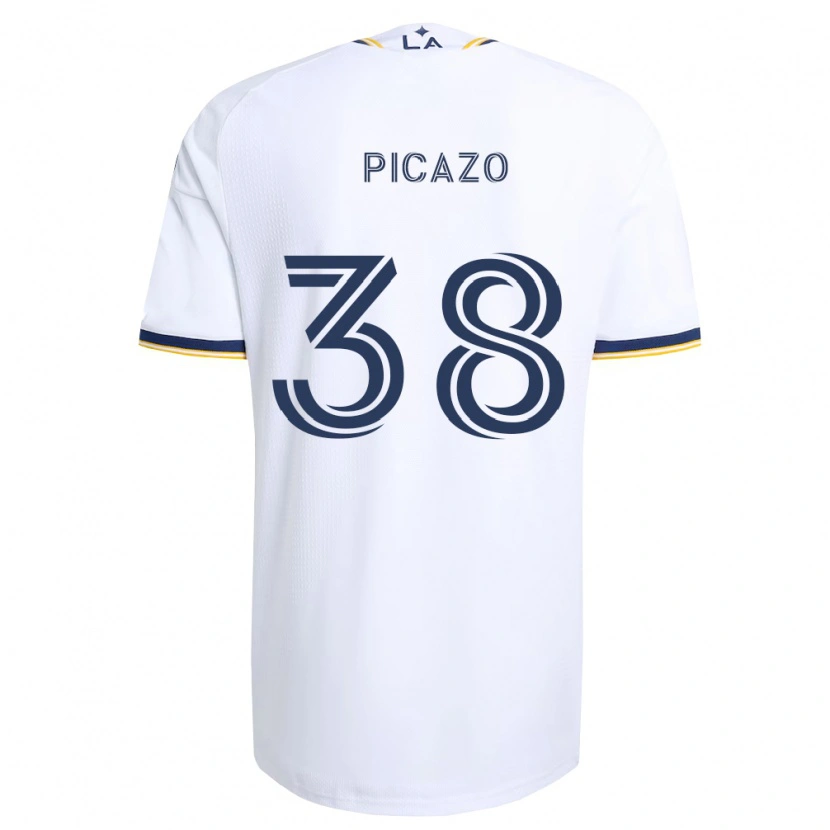 Danxen Kinderen Axel Picazo #38 Blauw Geel En Wit Thuisshirt Thuistenue 2026/27 T-Shirt België