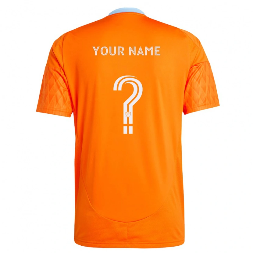 Danxen Kinderen Uw Naam #0 Oranje Wit Thuisshirt Thuistenue 2026/27 T-Shirt België