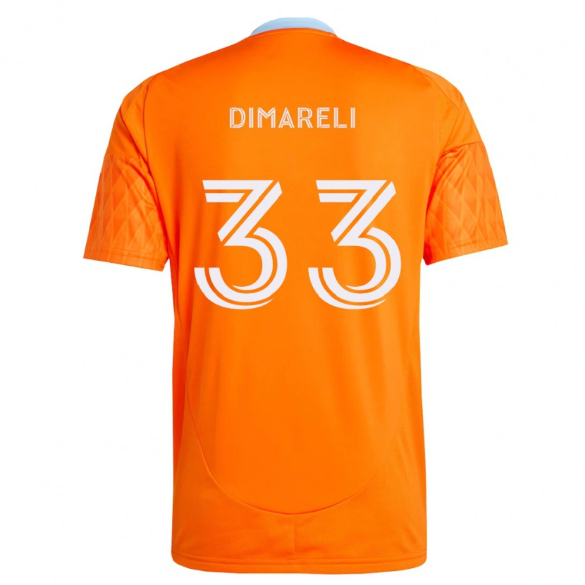 Danxen Kinderen Mattheo Dimareli #33 Oranje Wit Thuisshirt Thuistenue 2026/27 T-Shirt België