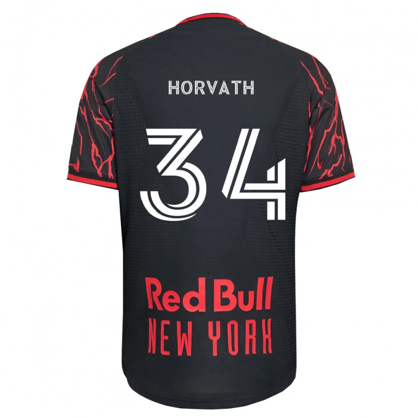 Danxen Kinderen Ethan Horvath #34 Rood Zwart Wit Thuisshirt Thuistenue 2026/27 T-Shirt België