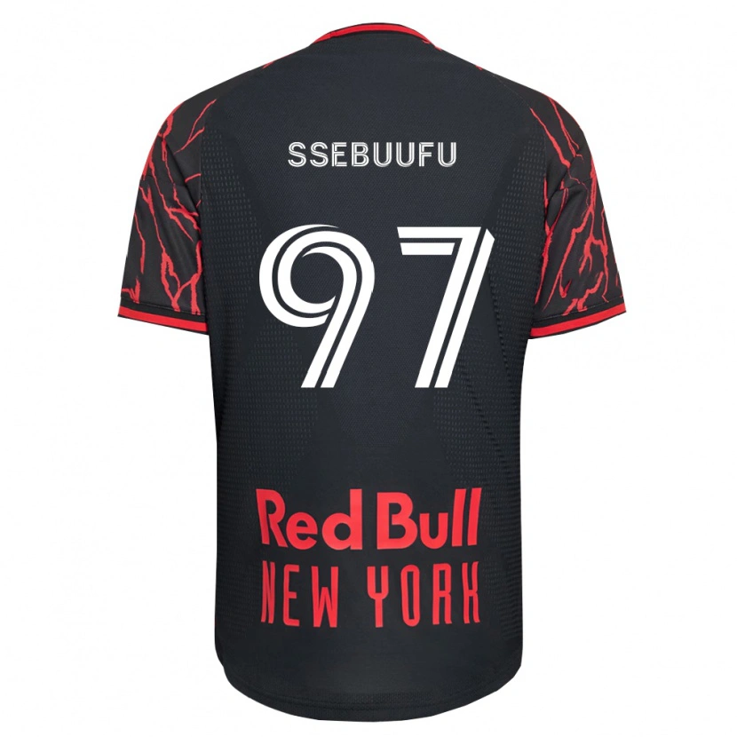 Danxen Kinderen Frank Ssebuufu #97 Rood Zwart Wit Thuisshirt Thuistenue 2026/27 T-Shirt België