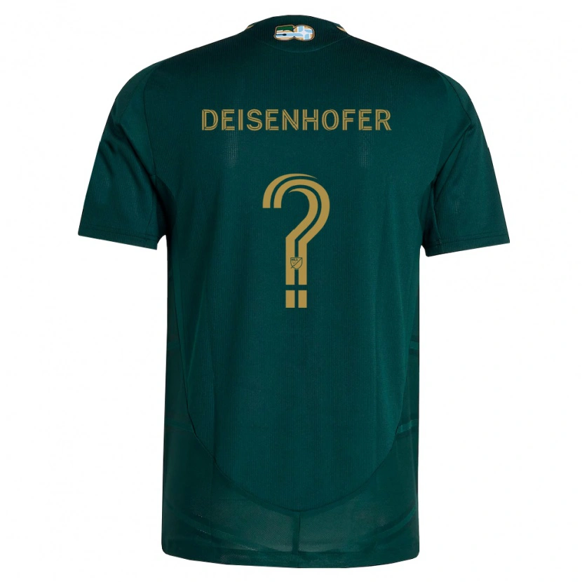 Danxen Kinderen Maximilian Deisenhofer #0 Donkergroen Bruin Thuisshirt Thuistenue 2026/27 T-Shirt België
