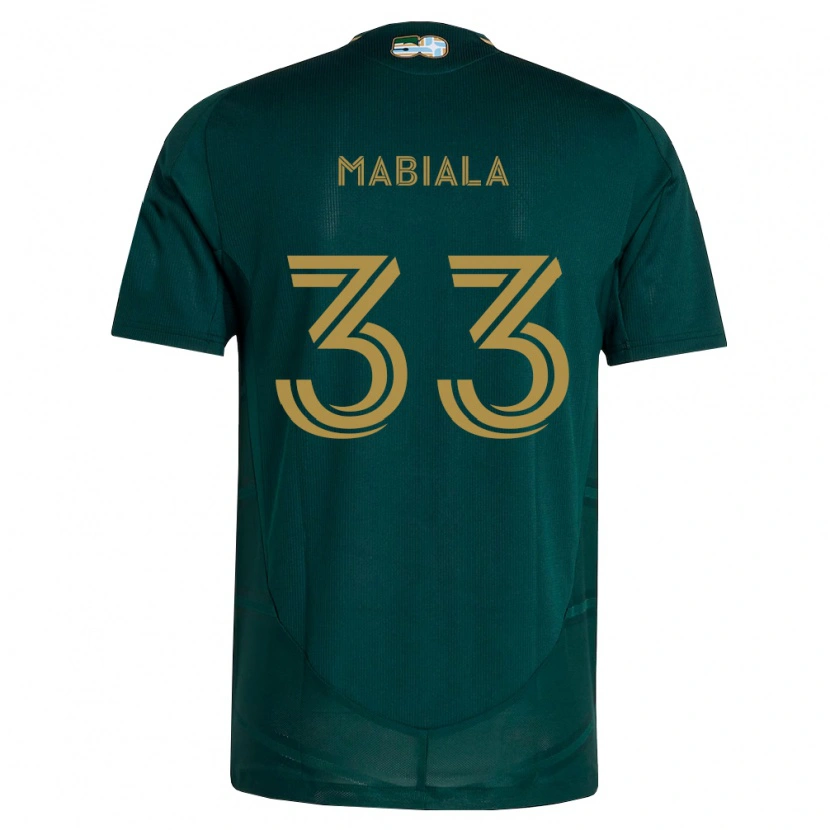 Danxen Kinderen Larrys Mabiala #33 Donkergroen Bruin Thuisshirt Thuistenue 2026/27 T-Shirt België