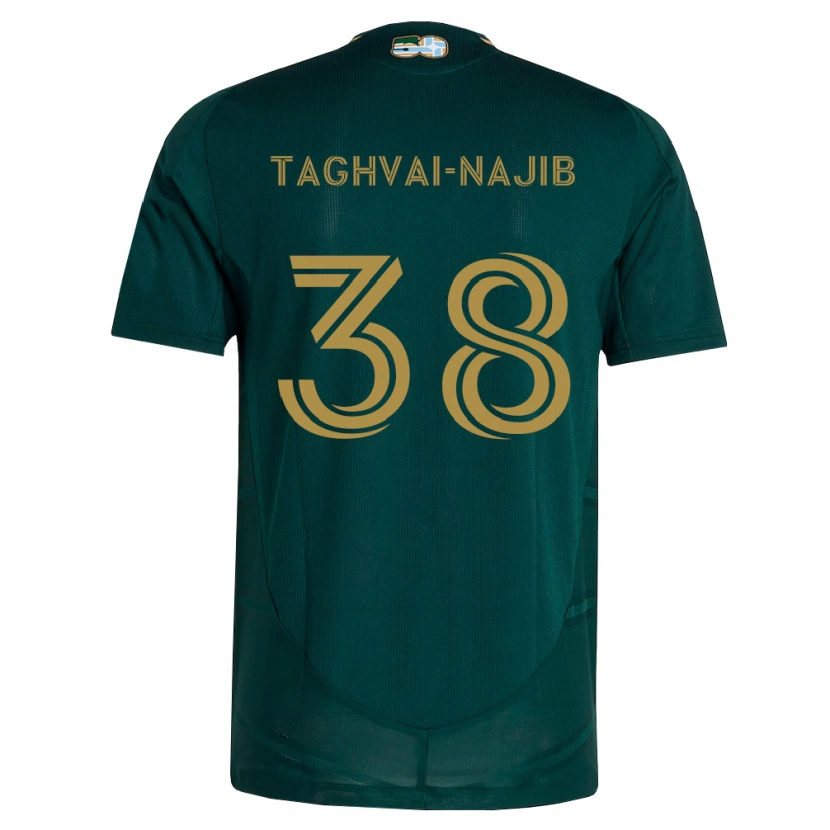 Danxen Kinderen Braxton Taghvai-Najib #38 Donkergroen Bruin Thuisshirt Thuistenue 2026/27 T-Shirt België