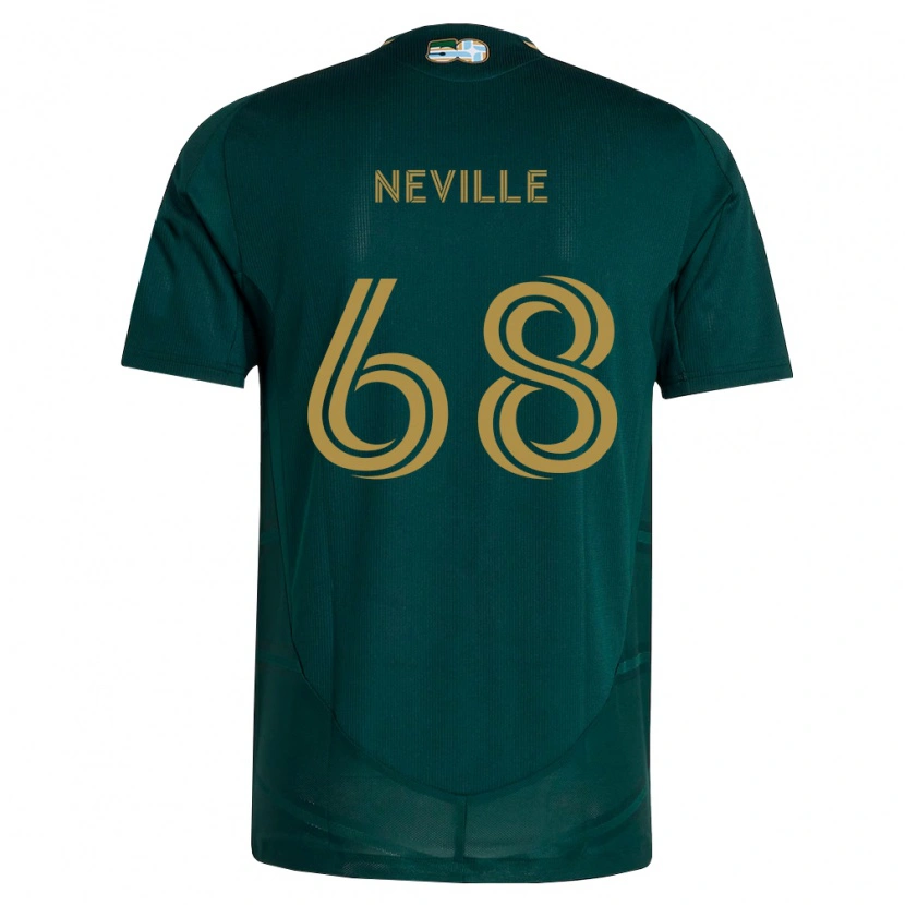 Danxen Kinderen Harvey Neville #68 Donkergroen Bruin Thuisshirt Thuistenue 2026/27 T-Shirt België