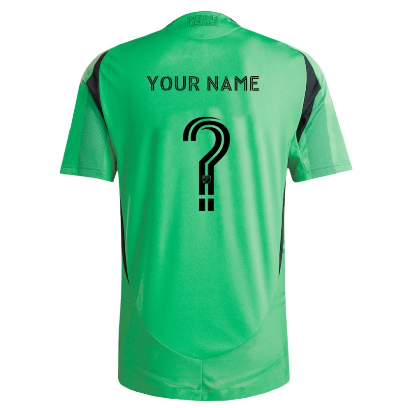 Danxen Kinderen Uw Naam #0 Smaragdgroen Zwart Thuisshirt Thuistenue 2026/27 T-Shirt België