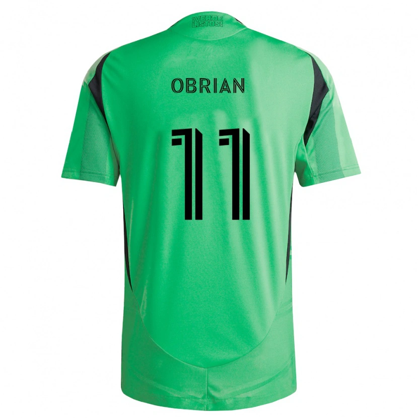 Danxen Kinderen Jáder Obrian #11 Smaragdgroen Zwart Thuisshirt Thuistenue 2026/27 T-Shirt België