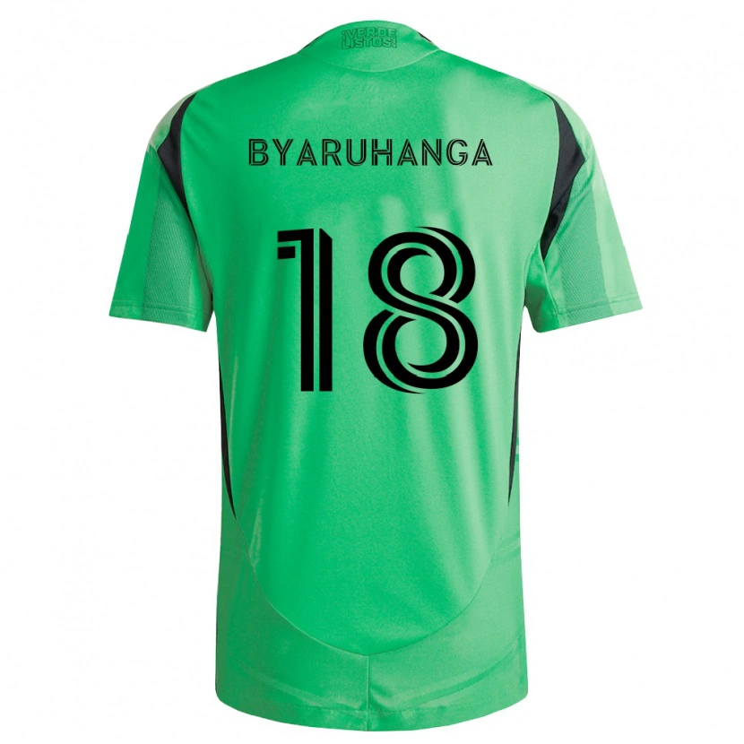 Danxen Kinderen Bobosi Byaruhanga #18 Smaragdgroen Zwart Thuisshirt Thuistenue 2026/27 T-Shirt België
