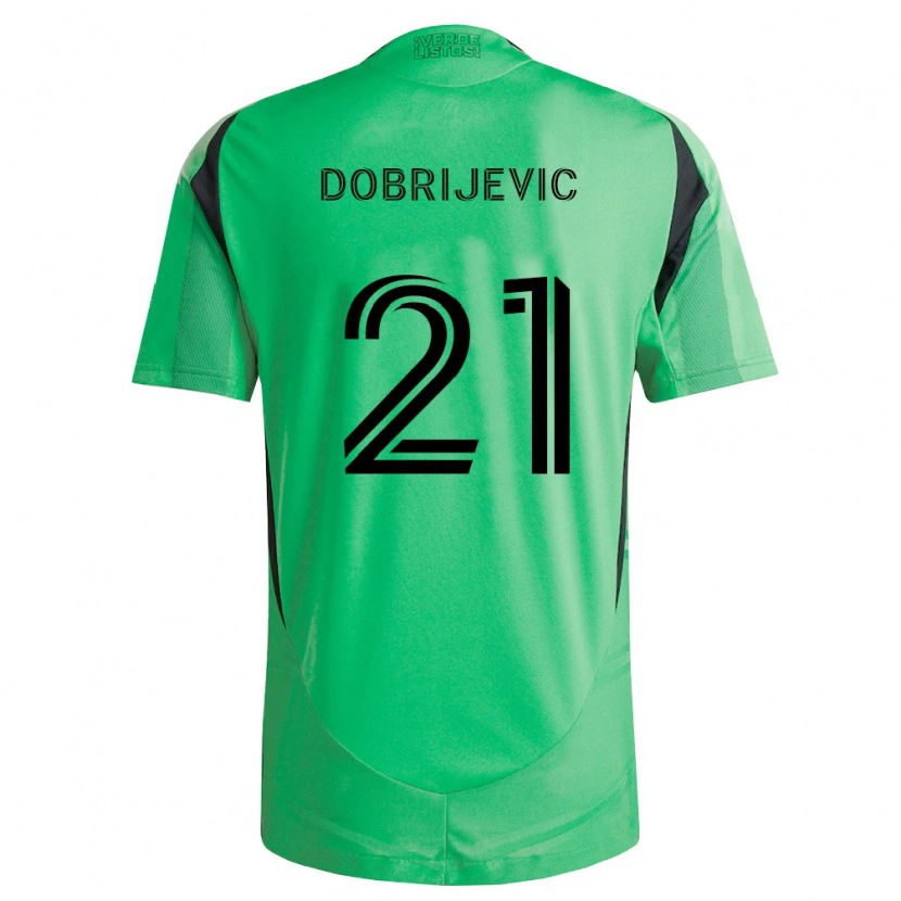 Danxen Kinderen Stefan Dobrijevic #21 Smaragdgroen Zwart Thuisshirt Thuistenue 2026/27 T-Shirt België