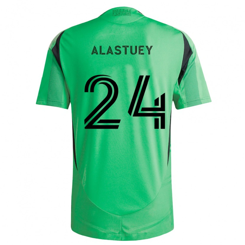 Danxen Kinderen Jorge Alastuey #24 Smaragdgroen Zwart Thuisshirt Thuistenue 2026/27 T-Shirt België