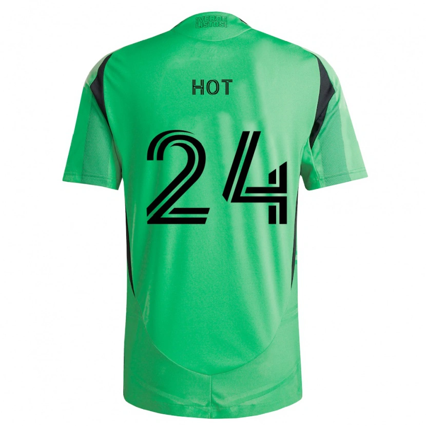 Danxen Kinderen Kenan Hot #24 Smaragdgroen Zwart Thuisshirt Thuistenue 2026/27 T-Shirt België