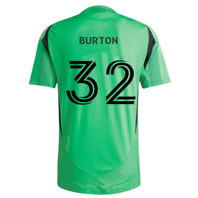 Danxen Kinderen Micah Burton #32 Smaragdgroen Zwart Thuisshirt Thuistenue 2026/27 T-Shirt België
