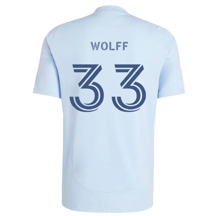 Danxen Kinderen Owen Wolff #33 Lichtblauw Lichtgrijs Thuisshirt Thuistenue 2026/27 T-Shirt België