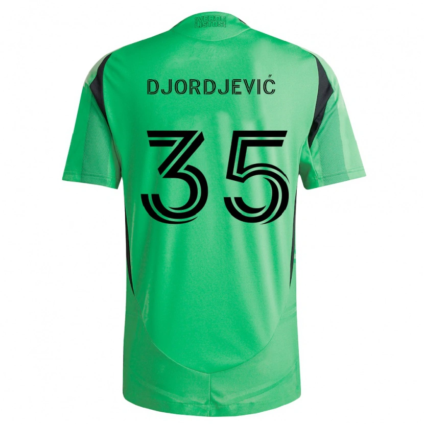 Danxen Kinderen Mateja Djordjević #35 Smaragdgroen Zwart Thuisshirt Thuistenue 2026/27 T-Shirt België