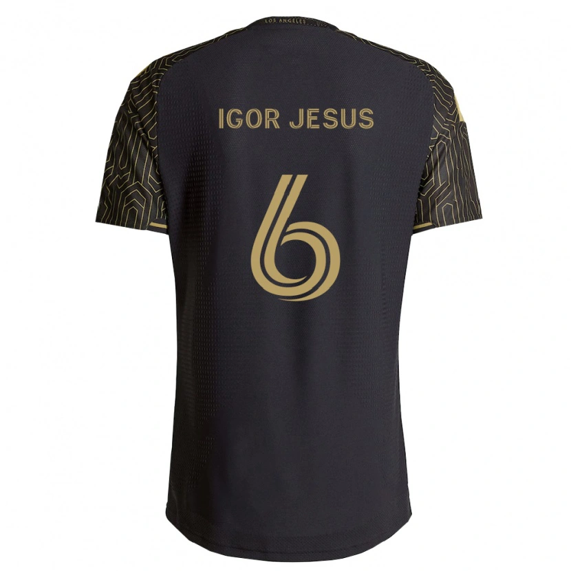 Danxen Kinderen Igor Jesus #6 Bruin Zwart Thuisshirt Thuistenue 2026/27 T-Shirt België