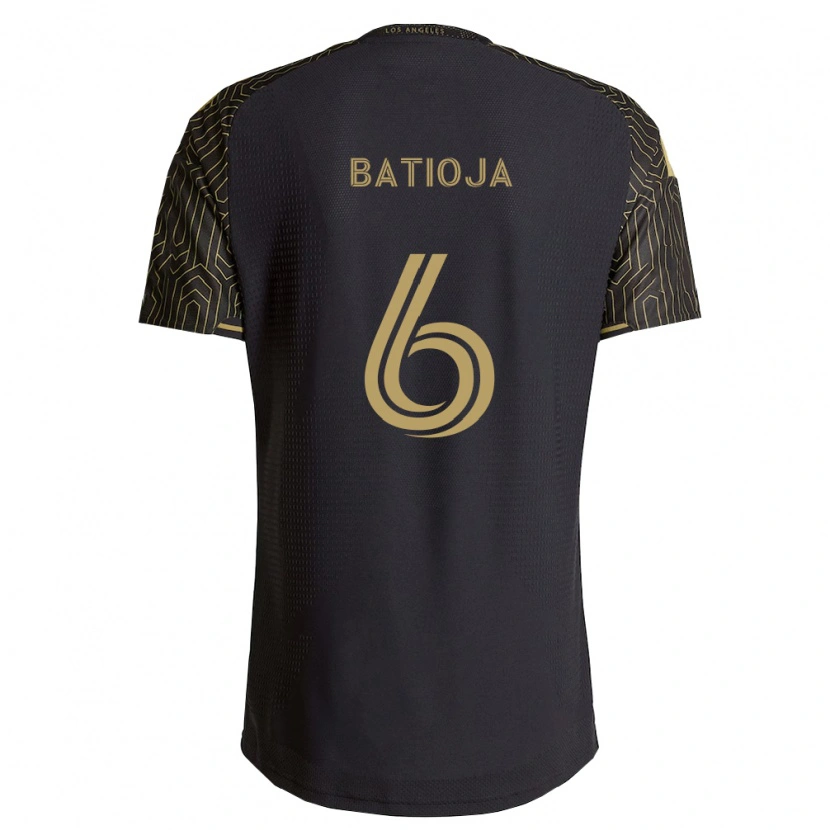 Danxen Kinderen Jeremy Batioja #6 Bruin Zwart Thuisshirt Thuistenue 2026/27 T-Shirt België