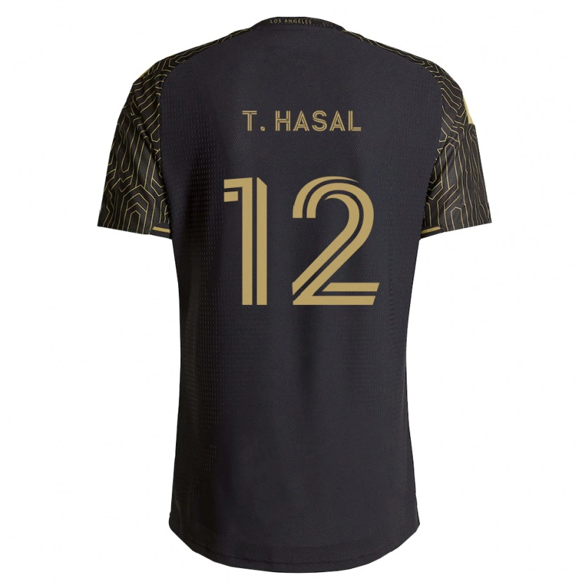Danxen Kinderen Thomas Hasal #12 Bruin Zwart Thuisshirt Thuistenue 2026/27 T-Shirt België