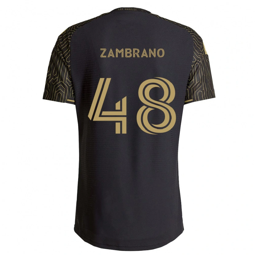 Danxen Kinderen Gavin Zambrano #48 Bruin Zwart Thuisshirt Thuistenue 2026/27 T-Shirt België