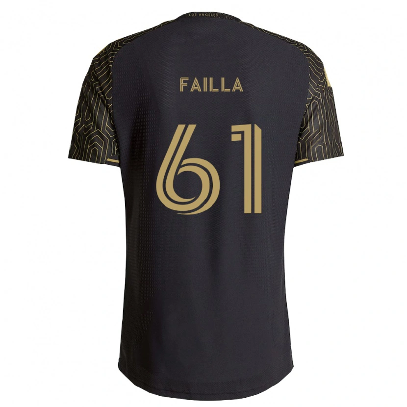 Danxen Kinderen Benjamín Failla #61 Bruin Zwart Thuisshirt Thuistenue 2026/27 T-Shirt België