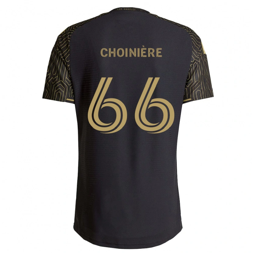 Danxen Kinderen Mathieu Choinière #66 Bruin Zwart Thuisshirt Thuistenue 2026/27 T-Shirt België