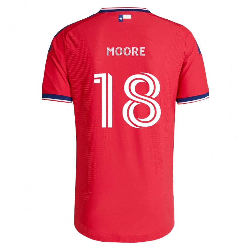 Danxen Kinderen Shaq Moore #18 Rood Blauw Wit Thuisshirt Thuistenue 2026/27 T-Shirt België