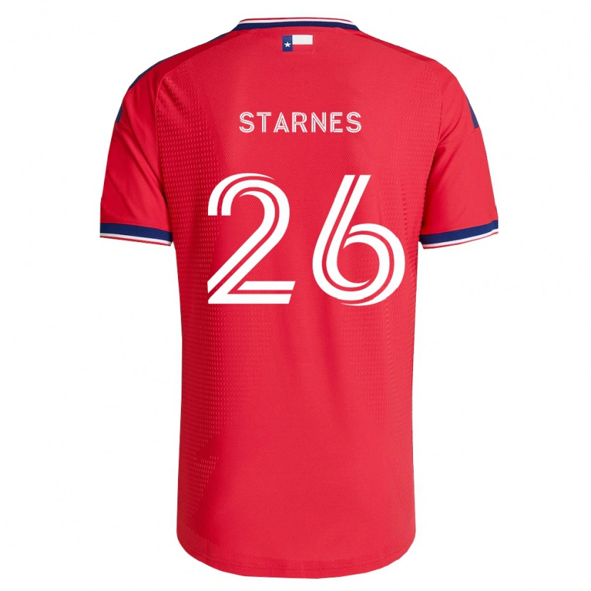 Danxen Kinderen Slade Starnes #26 Rood Blauw Wit Thuisshirt Thuistenue 2026/27 T-Shirt België