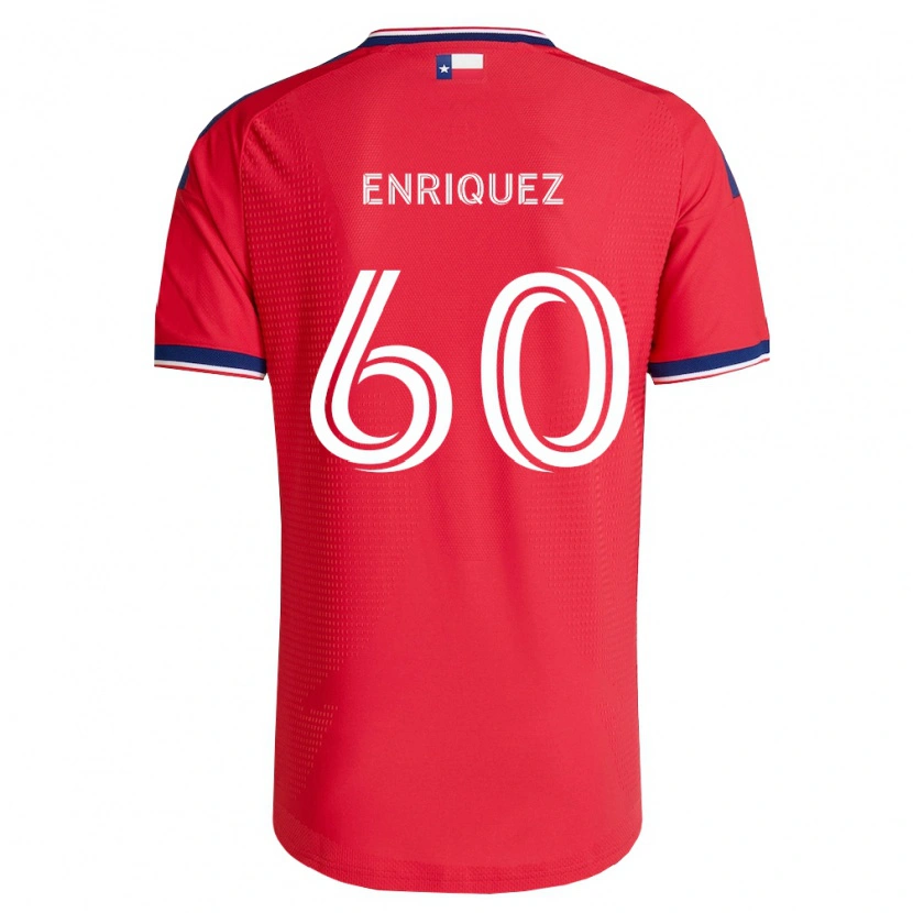 Danxen Kinderen Fabian Enriquez #60 Rood Blauw Wit Thuisshirt Thuistenue 2026/27 T-Shirt België