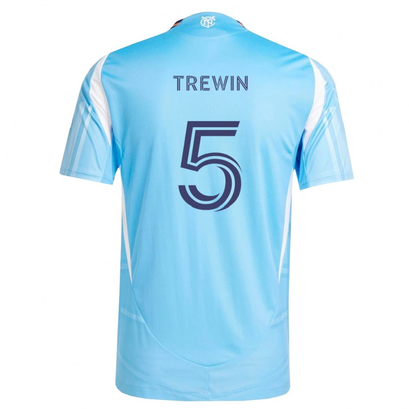 Danxen Kinderen Kai Trewin #5 Hemelsblauw Wit Thuisshirt Thuistenue 2026/27 T-Shirt België