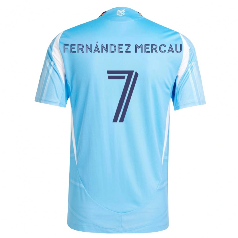 Danxen Kinderen Nicolás Fernández Mercau #7 Hemelsblauw Wit Thuisshirt Thuistenue 2026/27 T-Shirt België