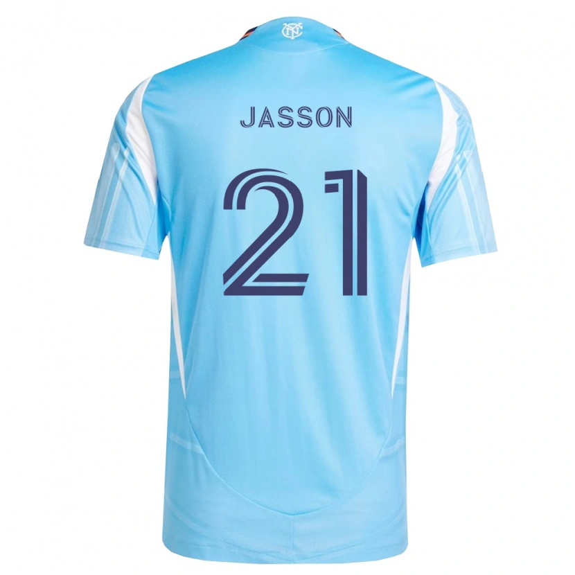 Danxen Kinderen Andres Jasson #21 Hemelsblauw Wit Thuisshirt Thuistenue 2026/27 T-Shirt België
