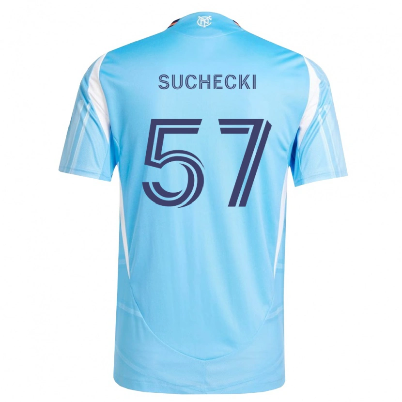 Danxen Kinderen Joe Suchecki #57 Hemelsblauw Wit Thuisshirt Thuistenue 2026/27 T-Shirt België
