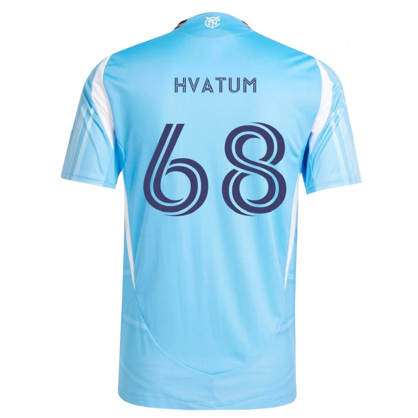 Danxen Kinderen Henrik Hvatum #68 Hemelsblauw Wit Thuisshirt Thuistenue 2026/27 T-Shirt België