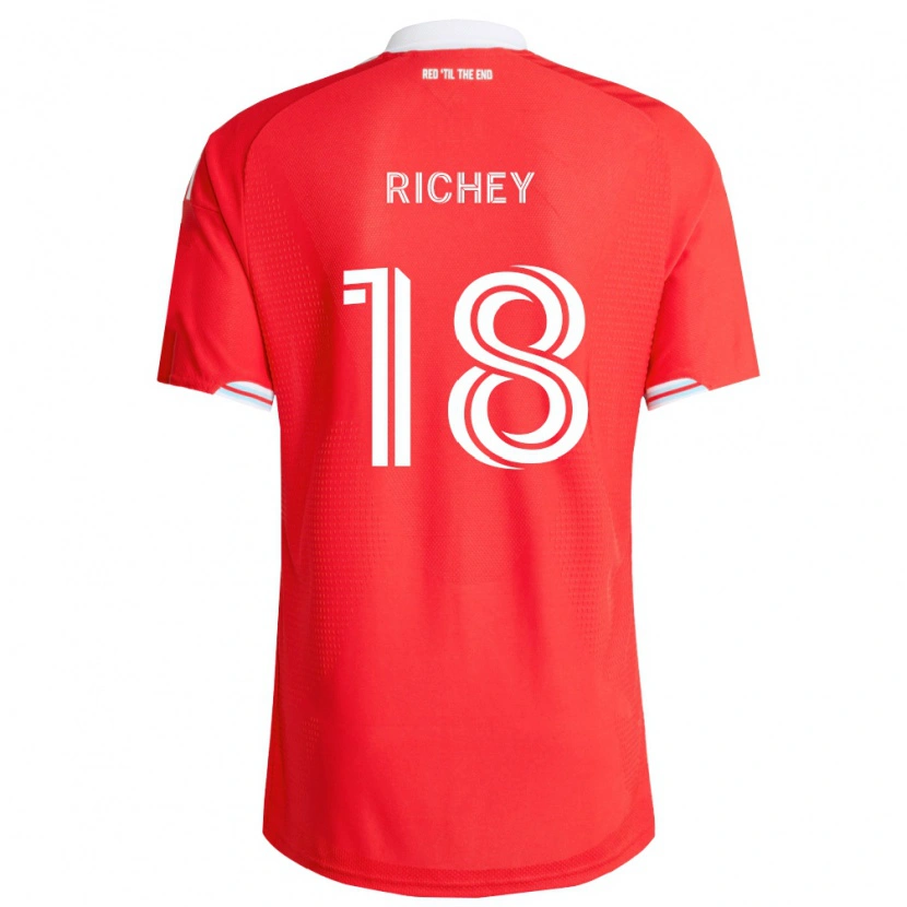 Danxen Kinderen Spencer Richey #18 Rood Diep Blauw Wit Thuisshirt Thuistenue 2026/27 T-Shirt België