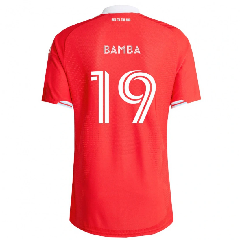 Danxen Kinderen Jonathan Bamba #19 Rood Diep Blauw Wit Thuisshirt Thuistenue 2026/27 T-Shirt België