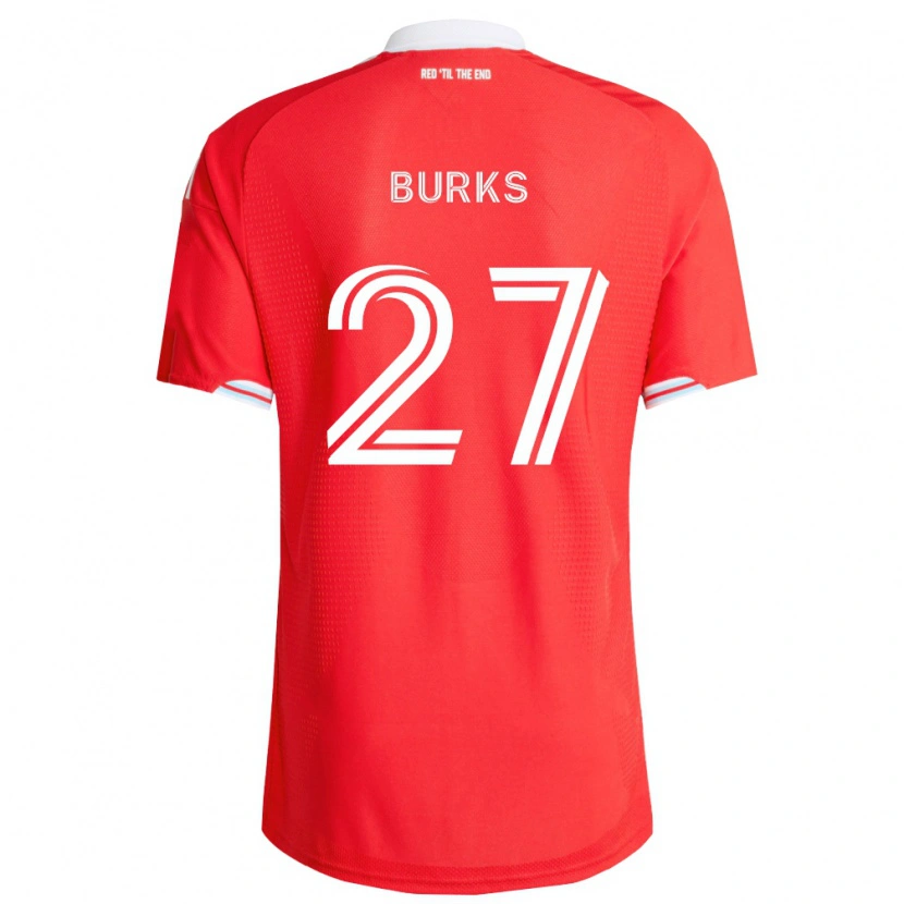 Danxen Kinderen Kendall Burks #27 Rood Diep Blauw Wit Thuisshirt Thuistenue 2026/27 T-Shirt België
