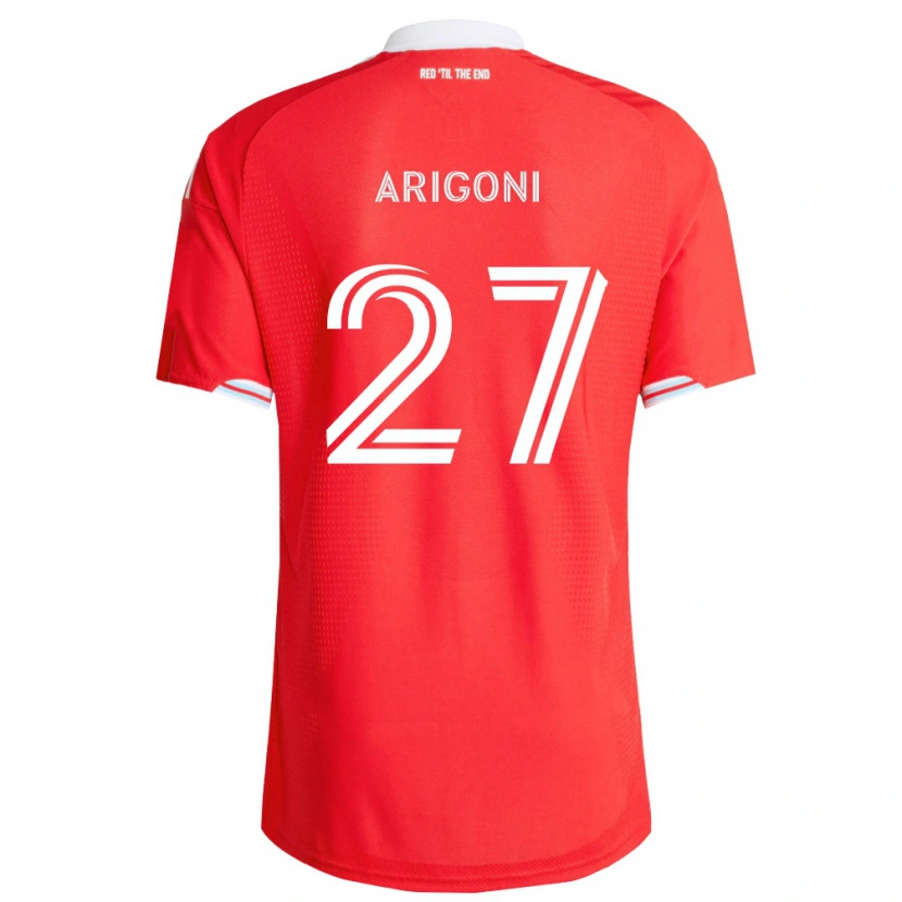 Danxen Kinderen Allan Arigoni #27 Rood Diep Blauw Wit Thuisshirt Thuistenue 2026/27 T-Shirt België