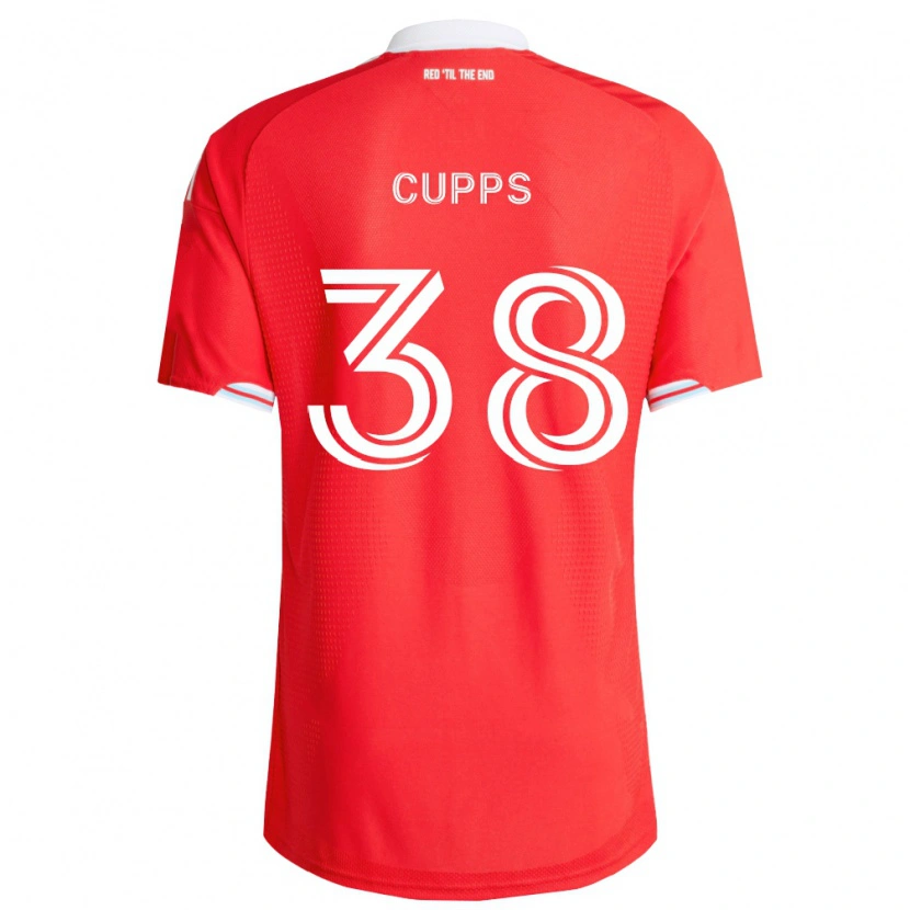 Danxen Kinderen Christopher Cupps #38 Rood Diep Blauw Wit Thuisshirt Thuistenue 2026/27 T-Shirt België