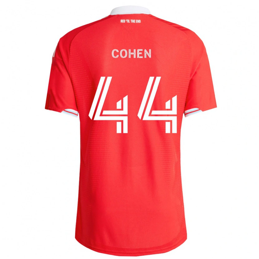Danxen Kinderen Josh Cohen #44 Rood Diep Blauw Wit Thuisshirt Thuistenue 2026/27 T-Shirt België