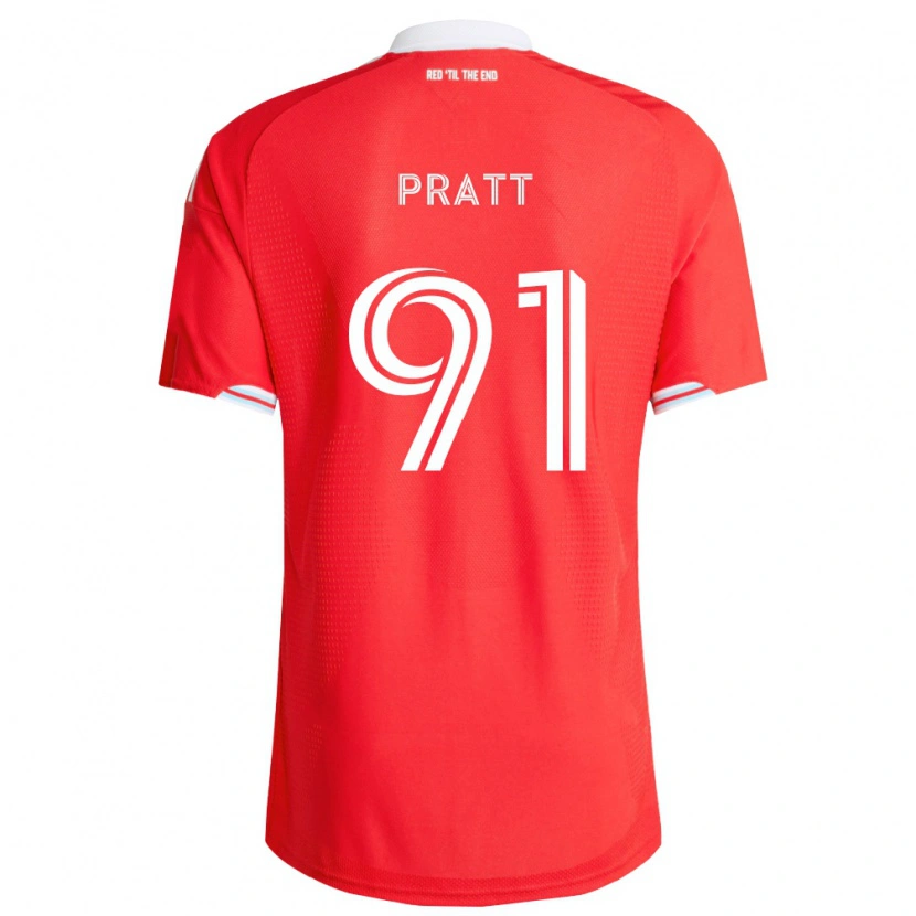 Danxen Kinderen Owen Pratt #91 Rood Diep Blauw Wit Thuisshirt Thuistenue 2026/27 T-Shirt België