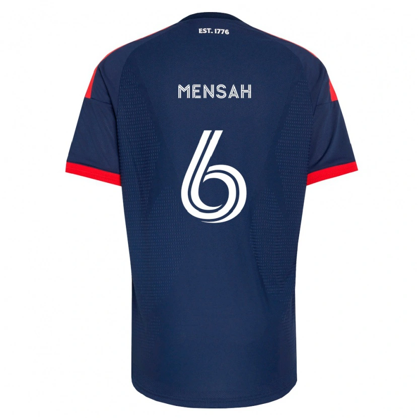 Danxen Kinderen Jonathan Mensah #6 Koninklijk Blauw Rood Wit Thuisshirt Thuistenue 2026/27 T-Shirt België