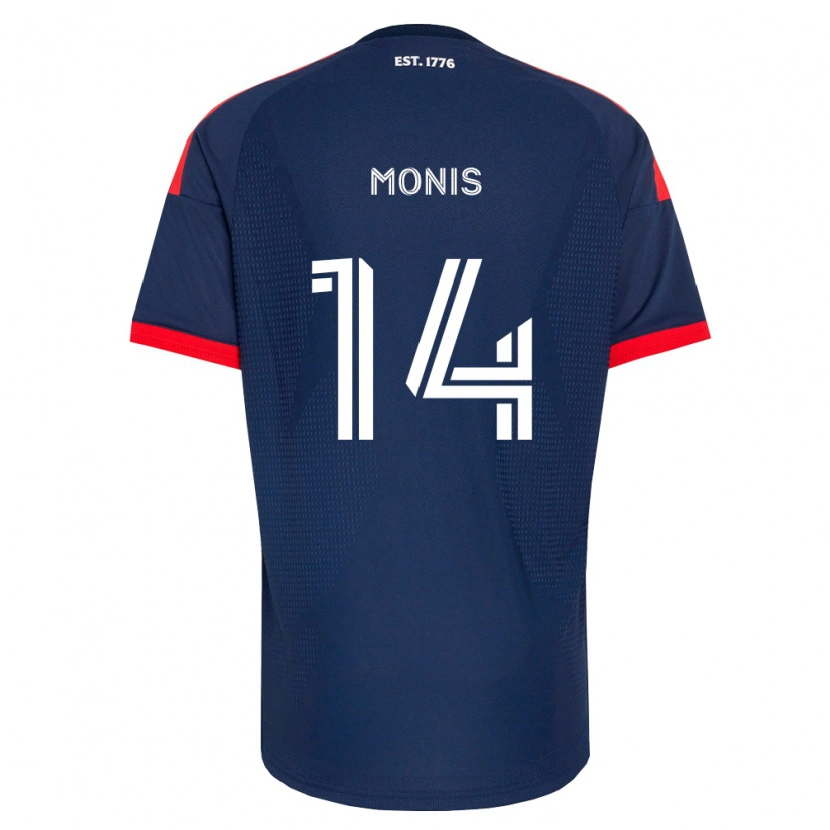 Danxen Kinderen Alex Monis #14 Koninklijk Blauw Rood Wit Thuisshirt Thuistenue 2026/27 T-Shirt België