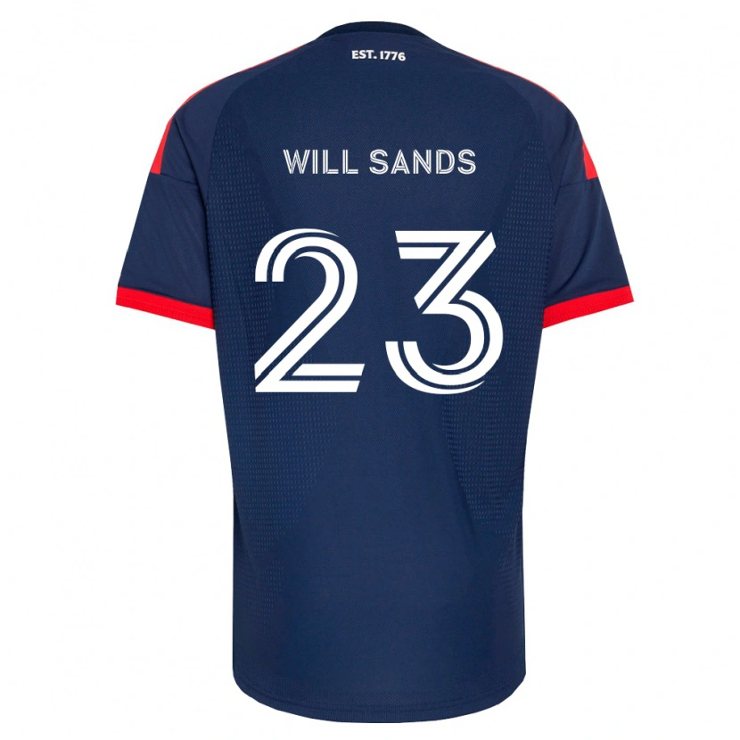 Danxen Kinderen Will Sands #23 Koninklijk Blauw Rood Wit Thuisshirt Thuistenue 2026/27 T-Shirt België