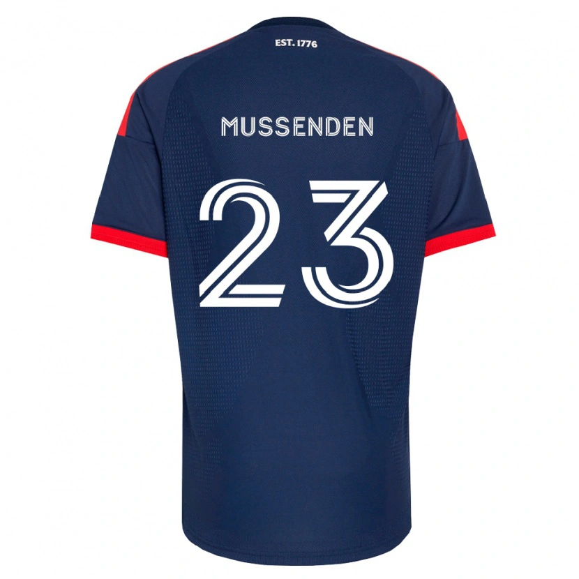 Danxen Kinderen Javaun Mussenden #23 Koninklijk Blauw Rood Wit Thuisshirt Thuistenue 2026/27 T-Shirt België