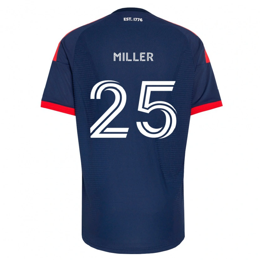 Danxen Kinderen Peyton Miller #25 Koninklijk Blauw Rood Wit Thuisshirt Thuistenue 2026/27 T-Shirt België