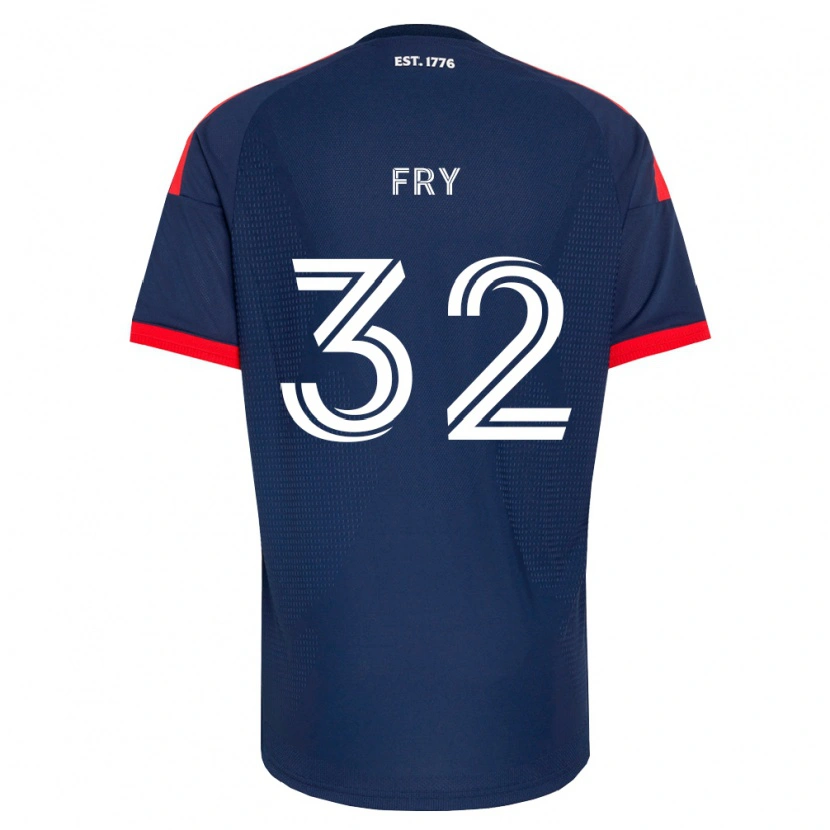 Danxen Kinderen Malcolm Fry #32 Koninklijk Blauw Rood Wit Thuisshirt Thuistenue 2026/27 T-Shirt België
