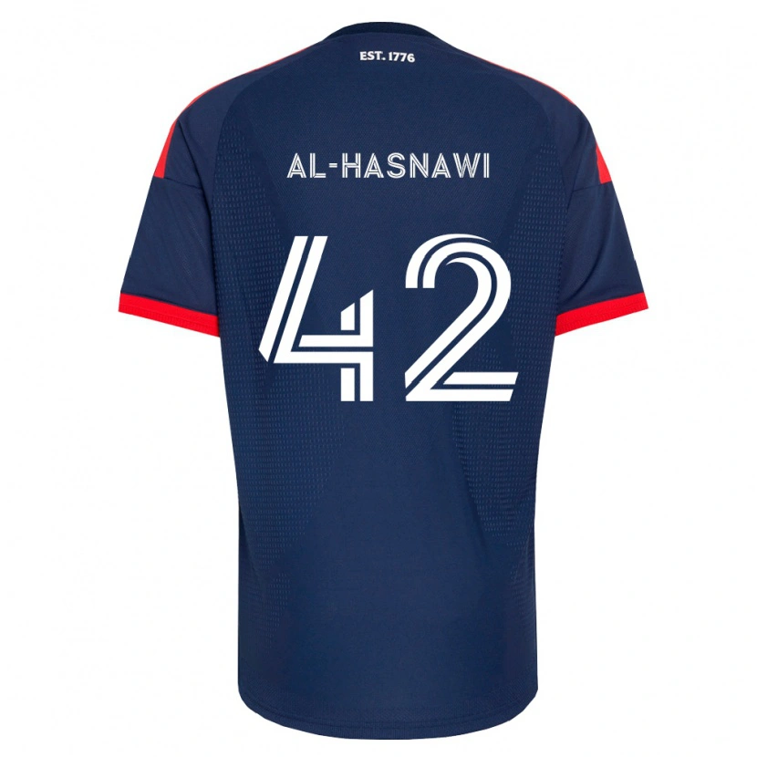 Danxen Kinderen Moshtaba Al-Hasnawi #42 Koninklijk Blauw Rood Wit Thuisshirt Thuistenue 2026/27 T-Shirt België