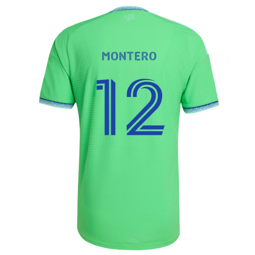 Danxen Kinderen Fredy Montero #12 Groen Lichtblauw Thuisshirt Thuistenue 2026/27 T-Shirt België