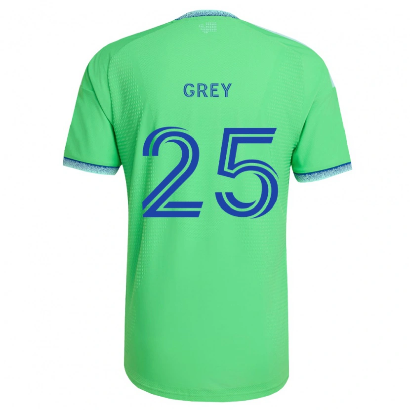 Danxen Kinderen Mireya Grey #25 Groen Lichtblauw Thuisshirt Thuistenue 2026/27 T-Shirt België