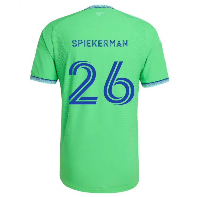 Danxen Kinderen Stephanie Spiekerman #26 Groen Lichtblauw Thuisshirt Thuistenue 2026/27 T-Shirt België